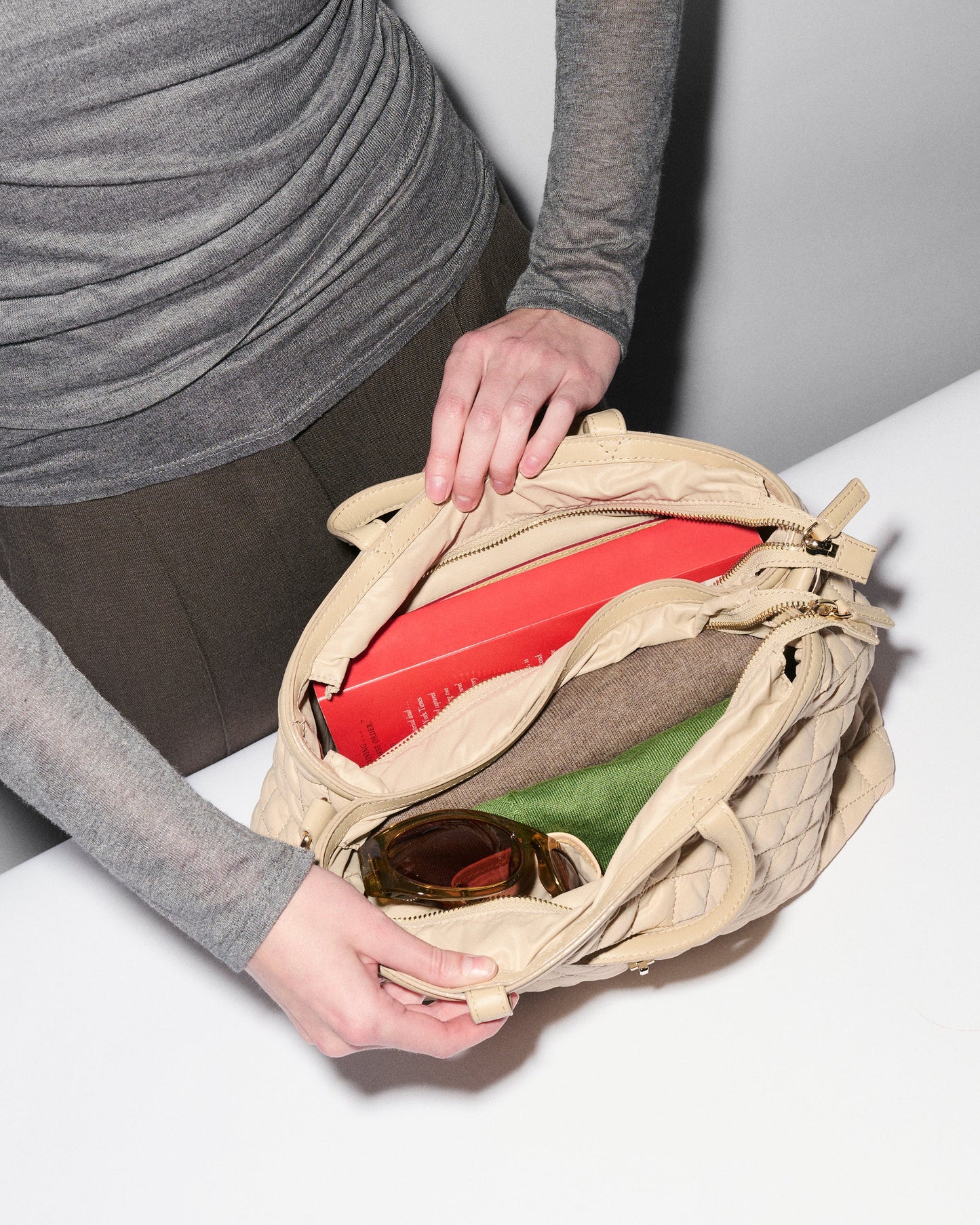 Astor Convertible Clutch - Buff