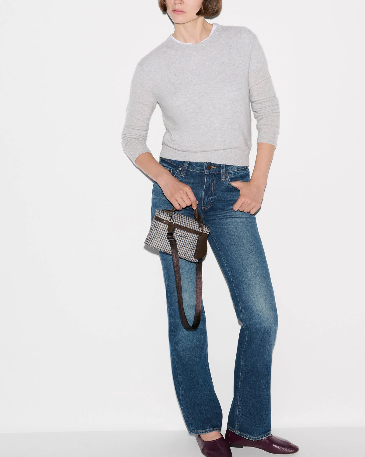 Metro Train Case Crossbody - Heritage Check