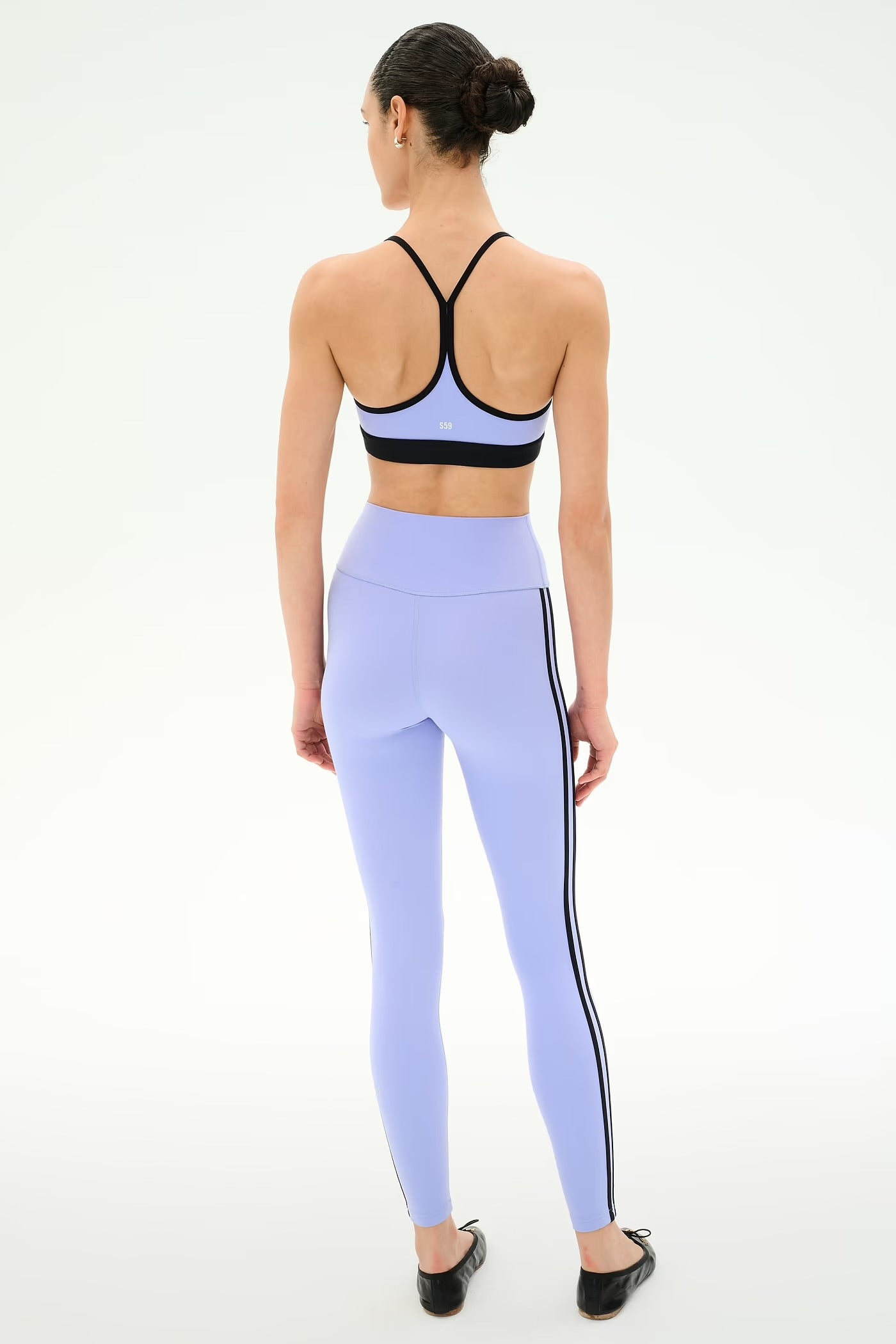 Ella HW Legging - Purple Haze/Black