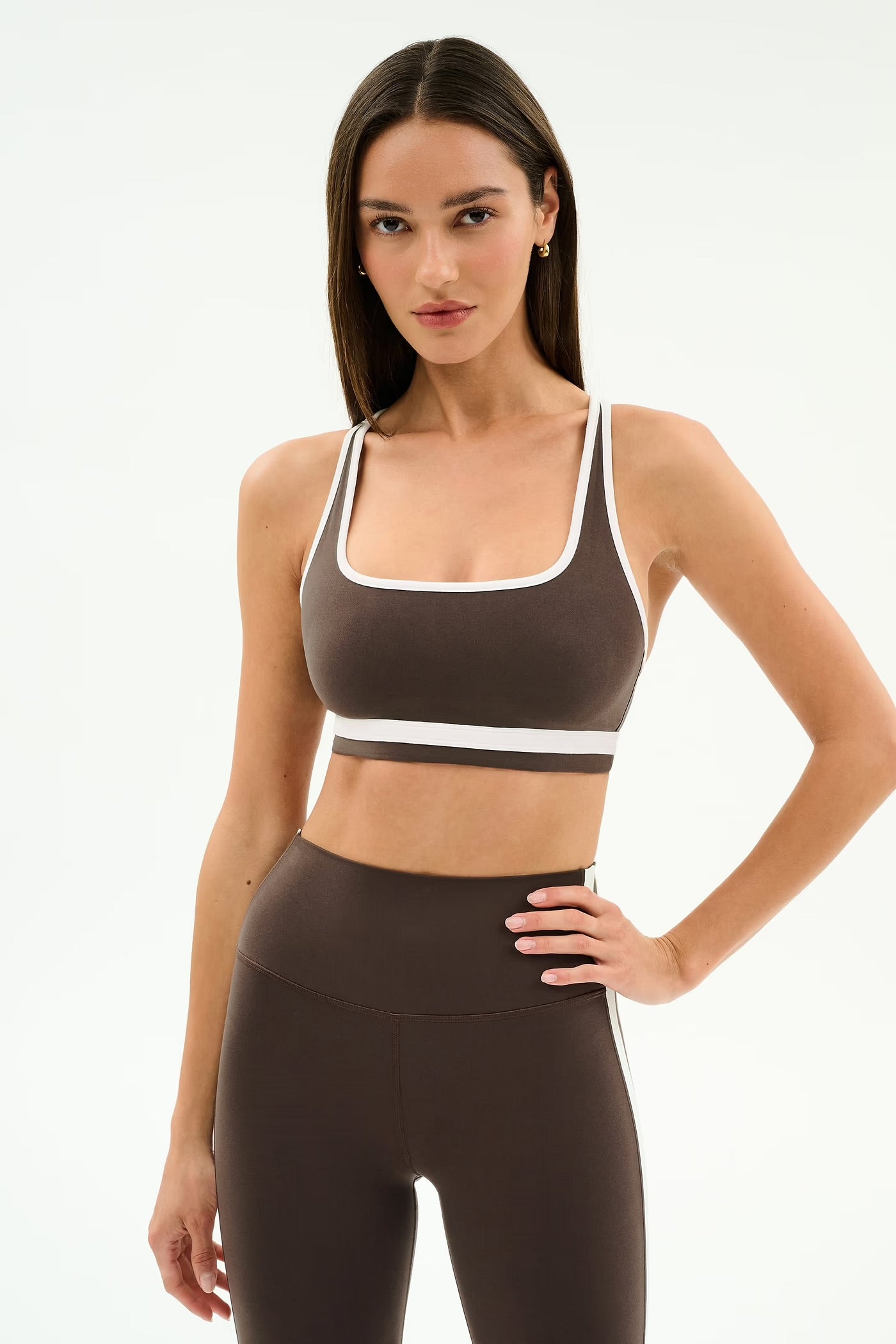 Bianca Rigor Bra - Dk Chocolate/White