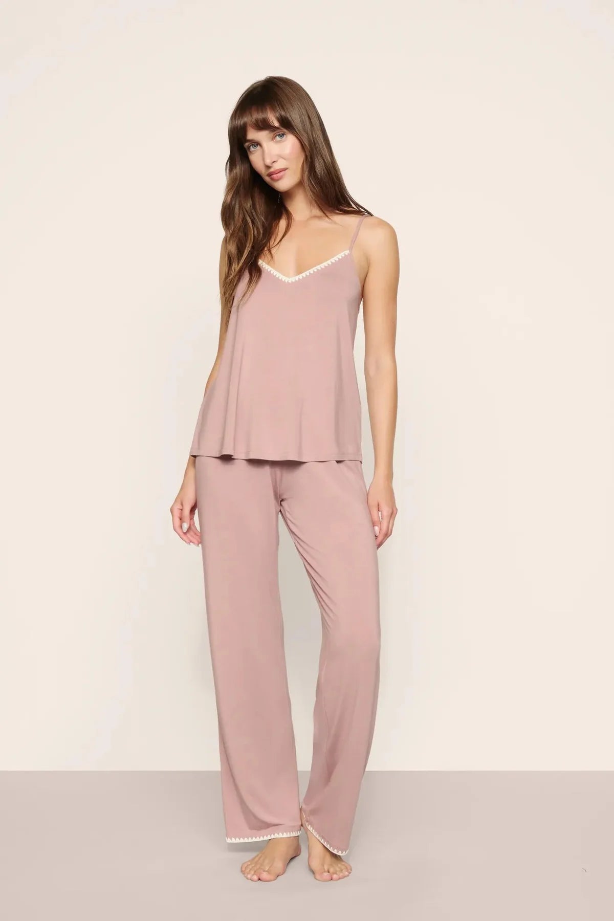 Frida Cami/Pant - Woodrose/Ivory