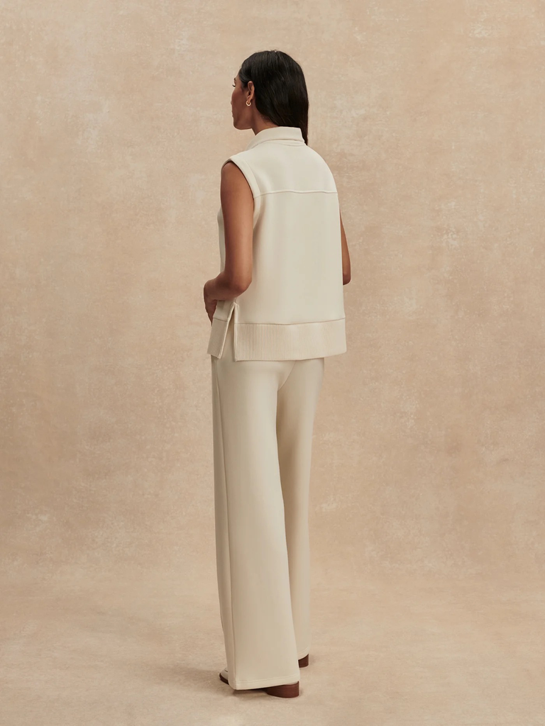 Conall Button Tank/Wide Leg Pant - Pristine