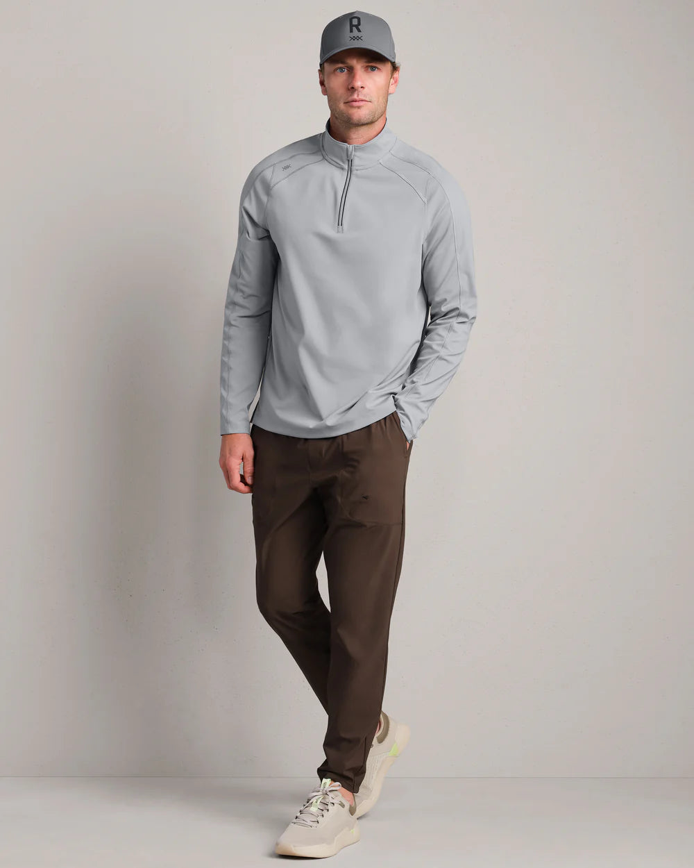 Rise 1/4 Zip - Steel Gray