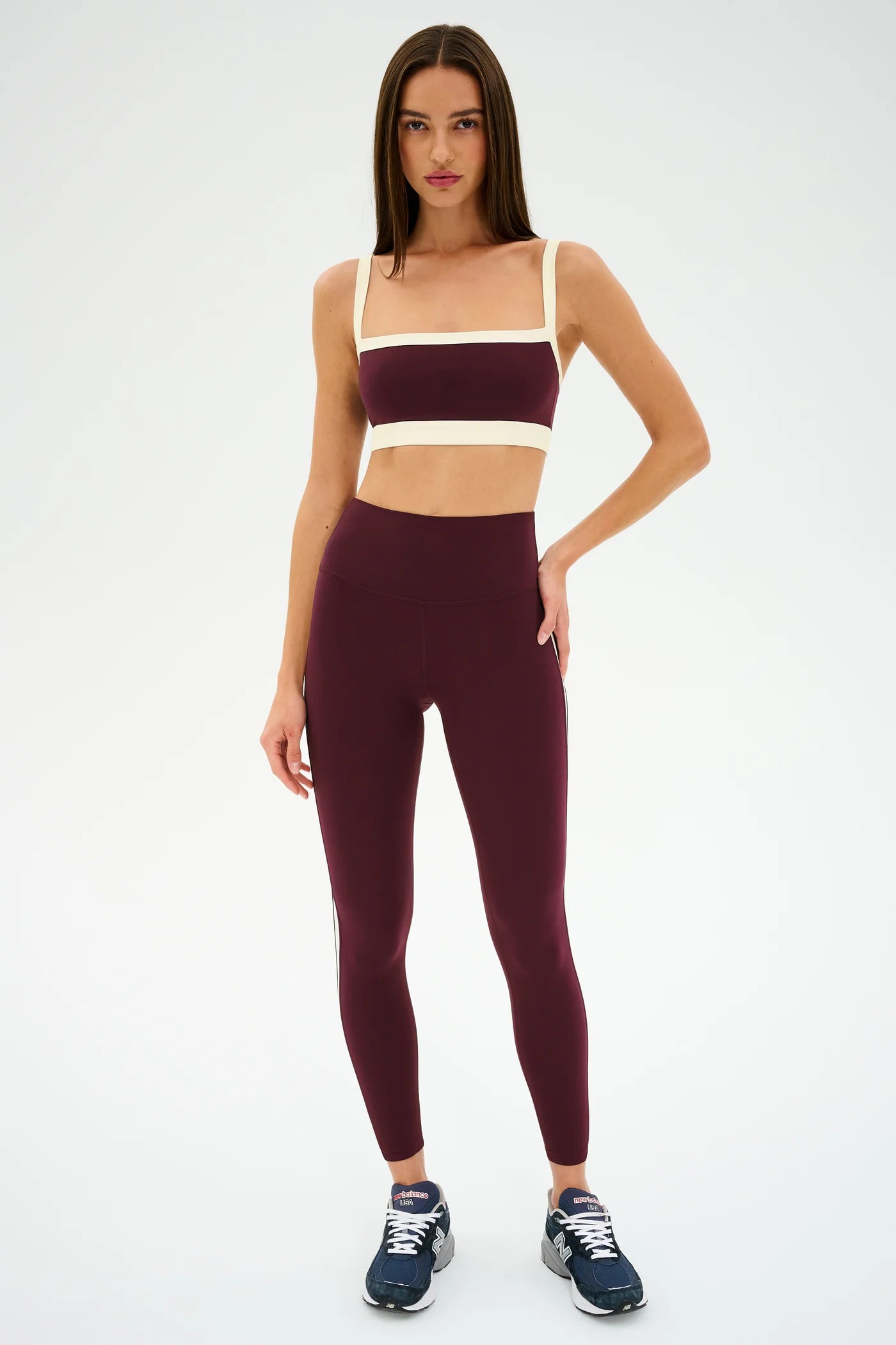 Clare HW 7/8 Rigor - Dark Cherry/Creme