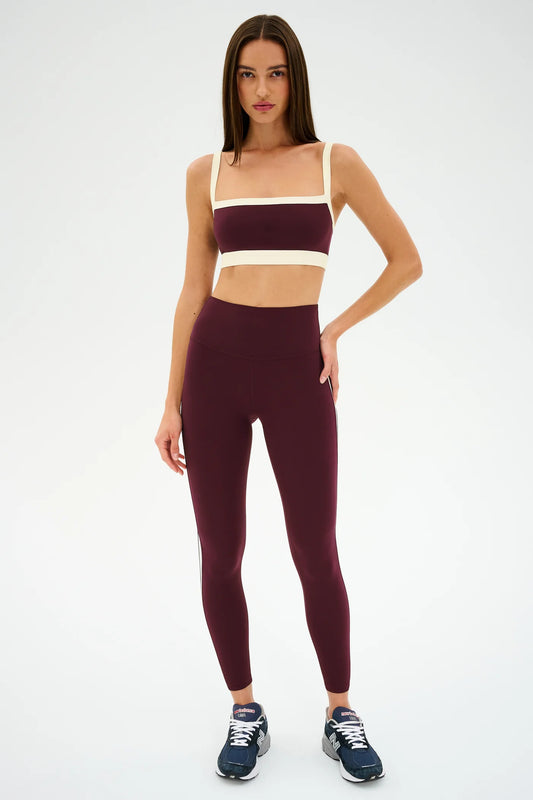 Clare HW 7/8 Rigor - Dark Cherry/Creme