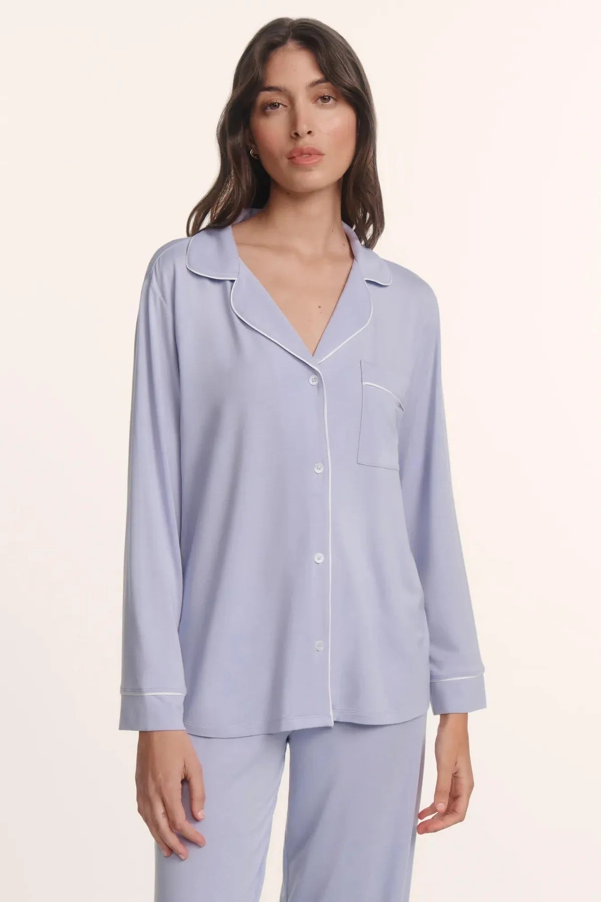 Gisele Long Pj Set - Lavender Dusk