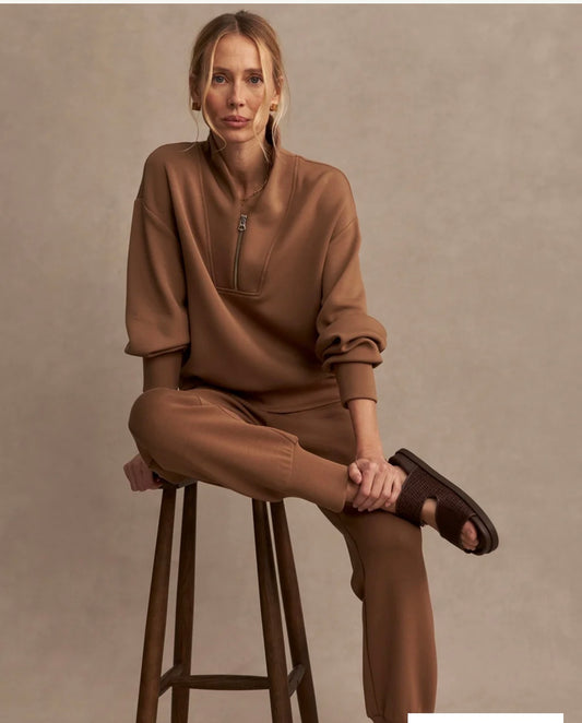 Davidson/Wide Leg Pant - Golden Bronze