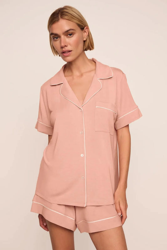 Gisele Relaxed Short PJ Set - Velvet Pink