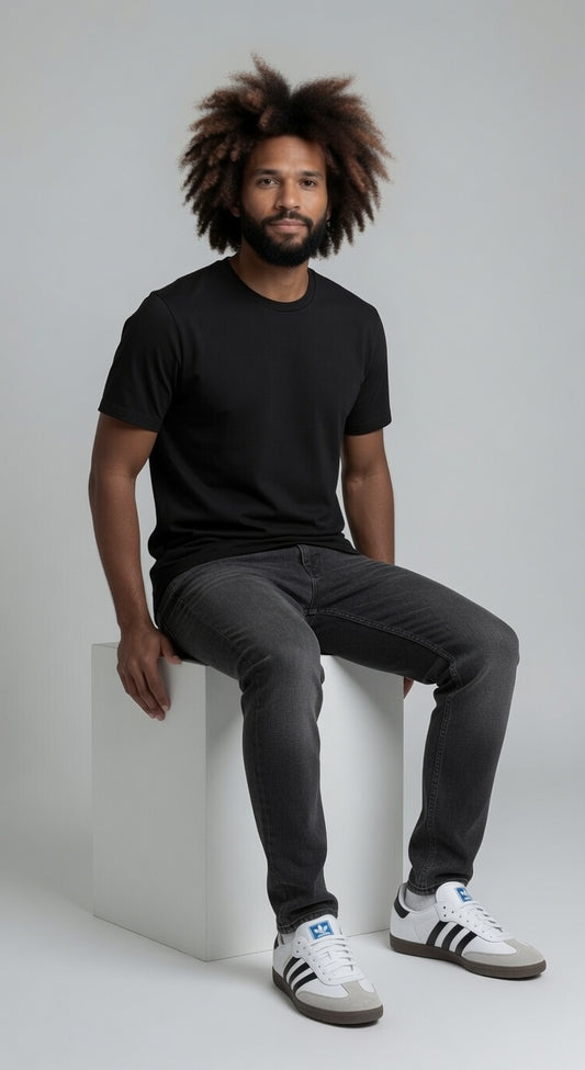Loft Drop Cut Tee S/S - Black