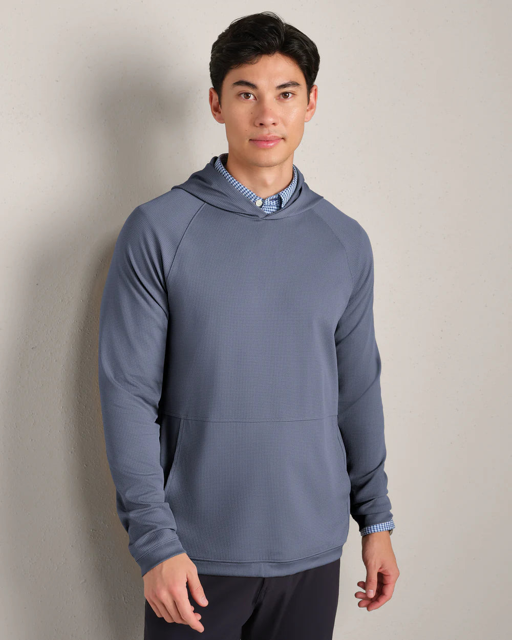 Waffle Tech Polo - Shale Blue