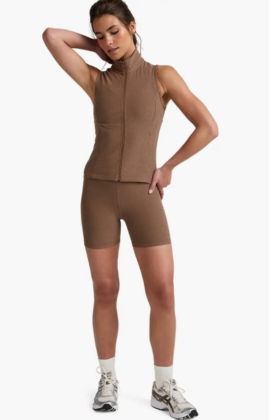 Venice Zip Through Vest - True Chocolate