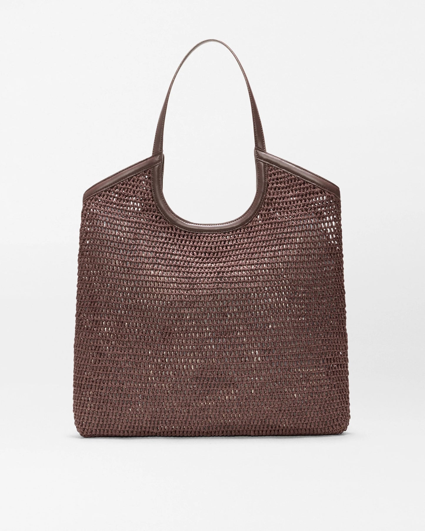Crochet Georgia Tote L - Brown