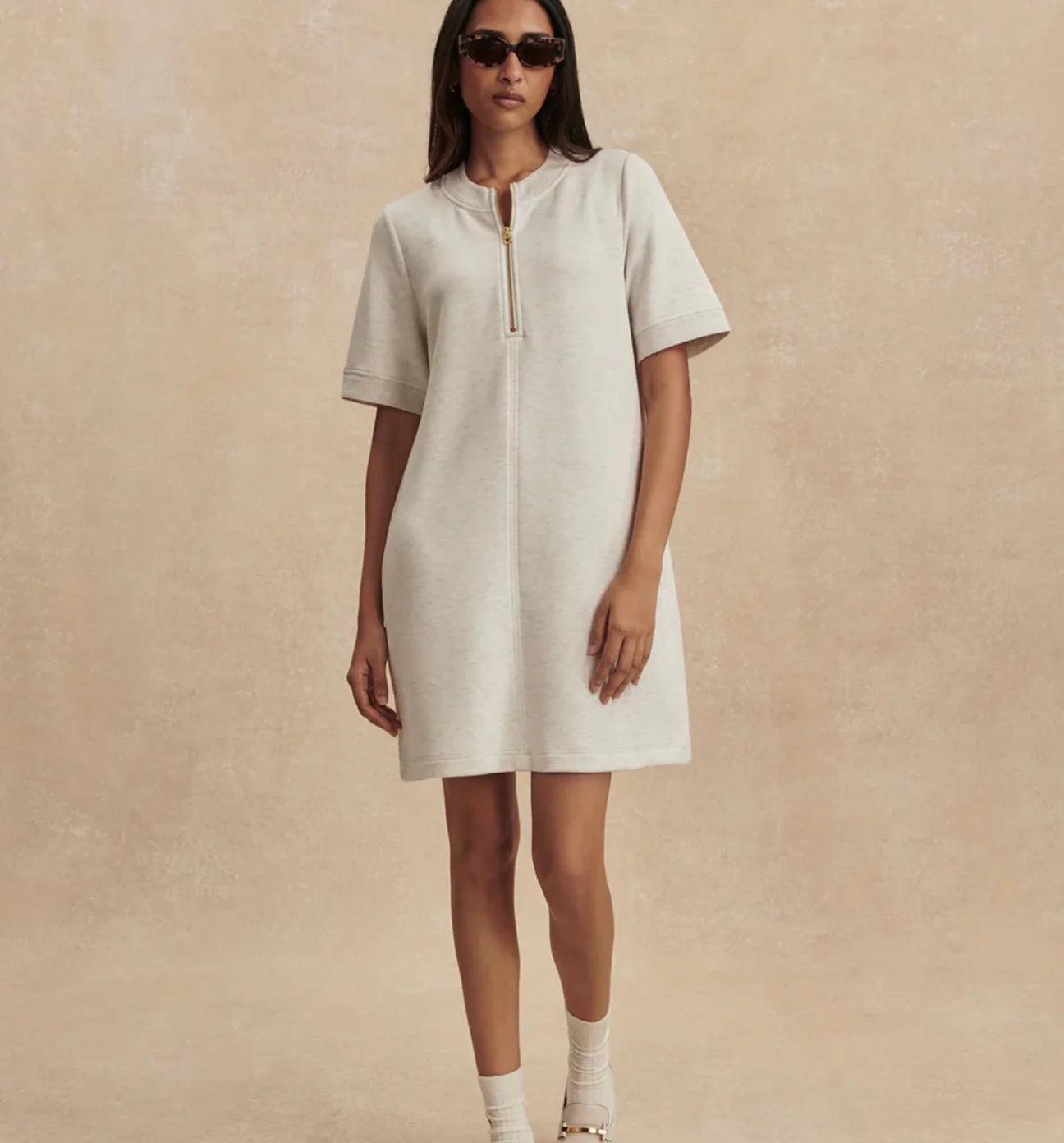 Nori Half Zip Dress - Pristine