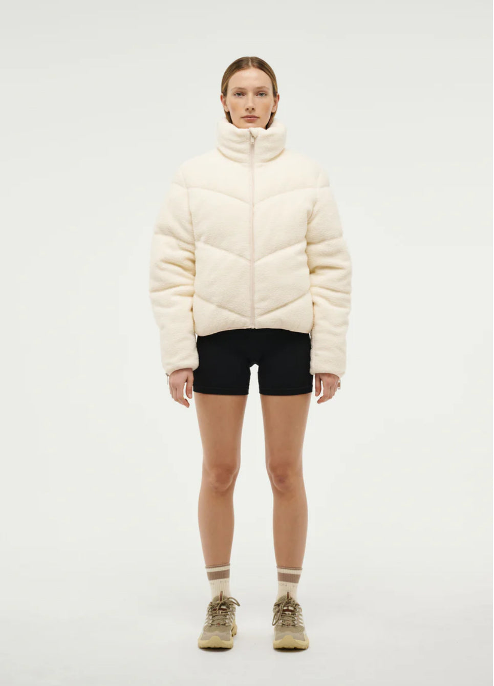 Fortune Sherpa Jacket - Whisper White