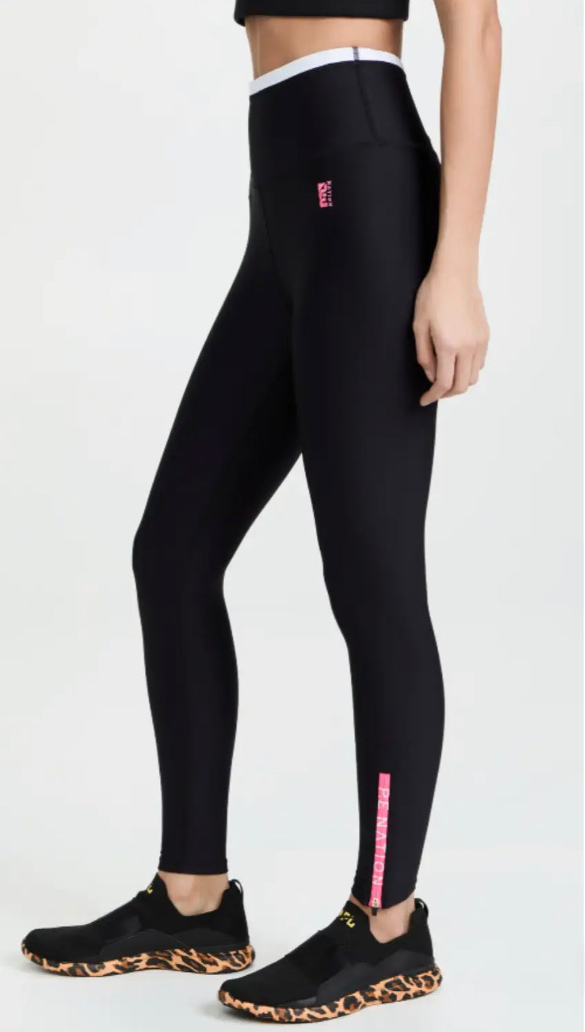 Steady Run Legging - Black/Pink