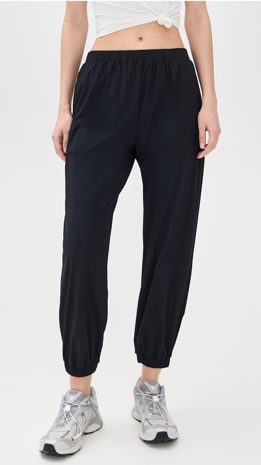 Megan Nylon Jacket/Jogger - Black