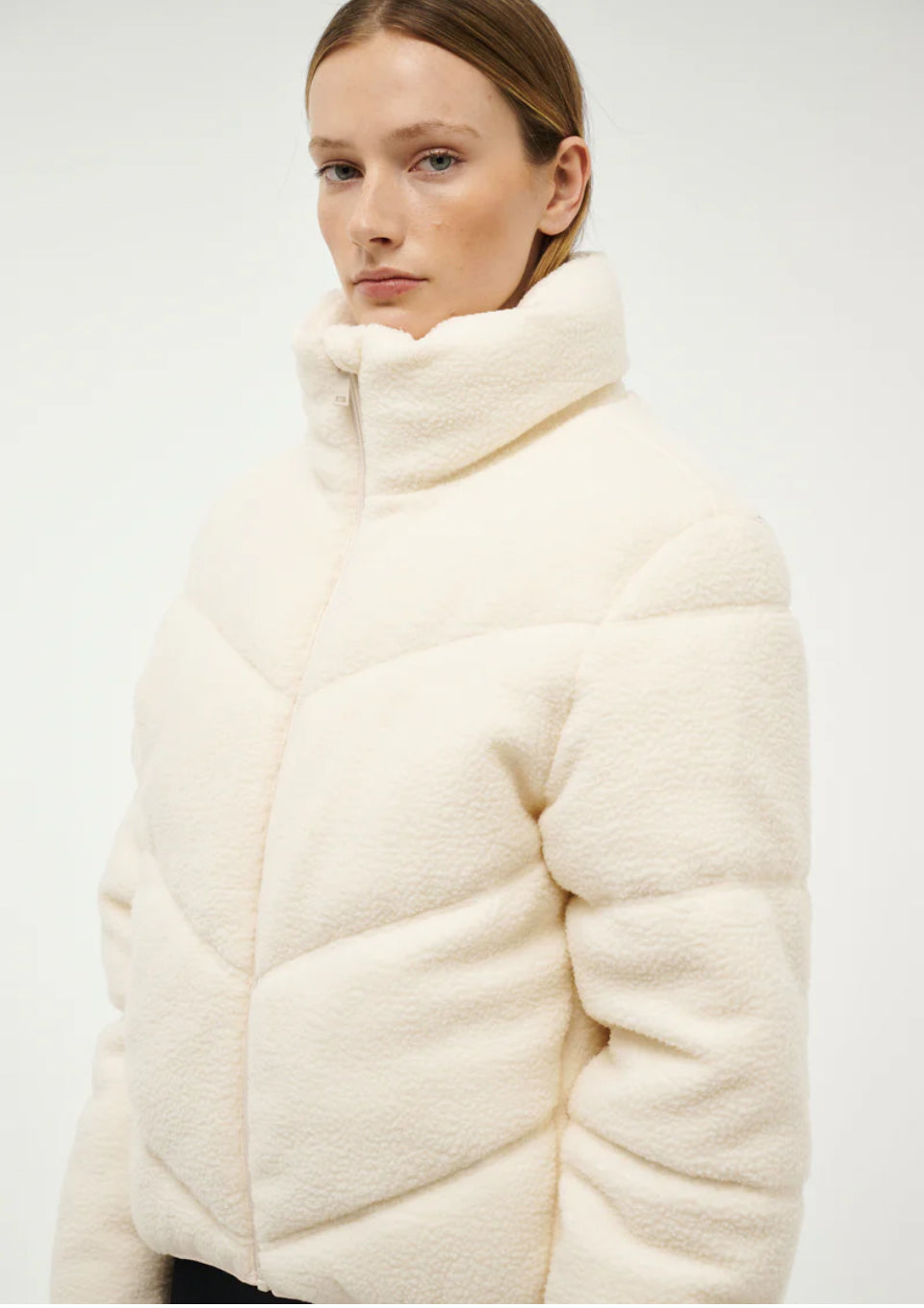 Fortune Sherpa Jacket - Whisper White