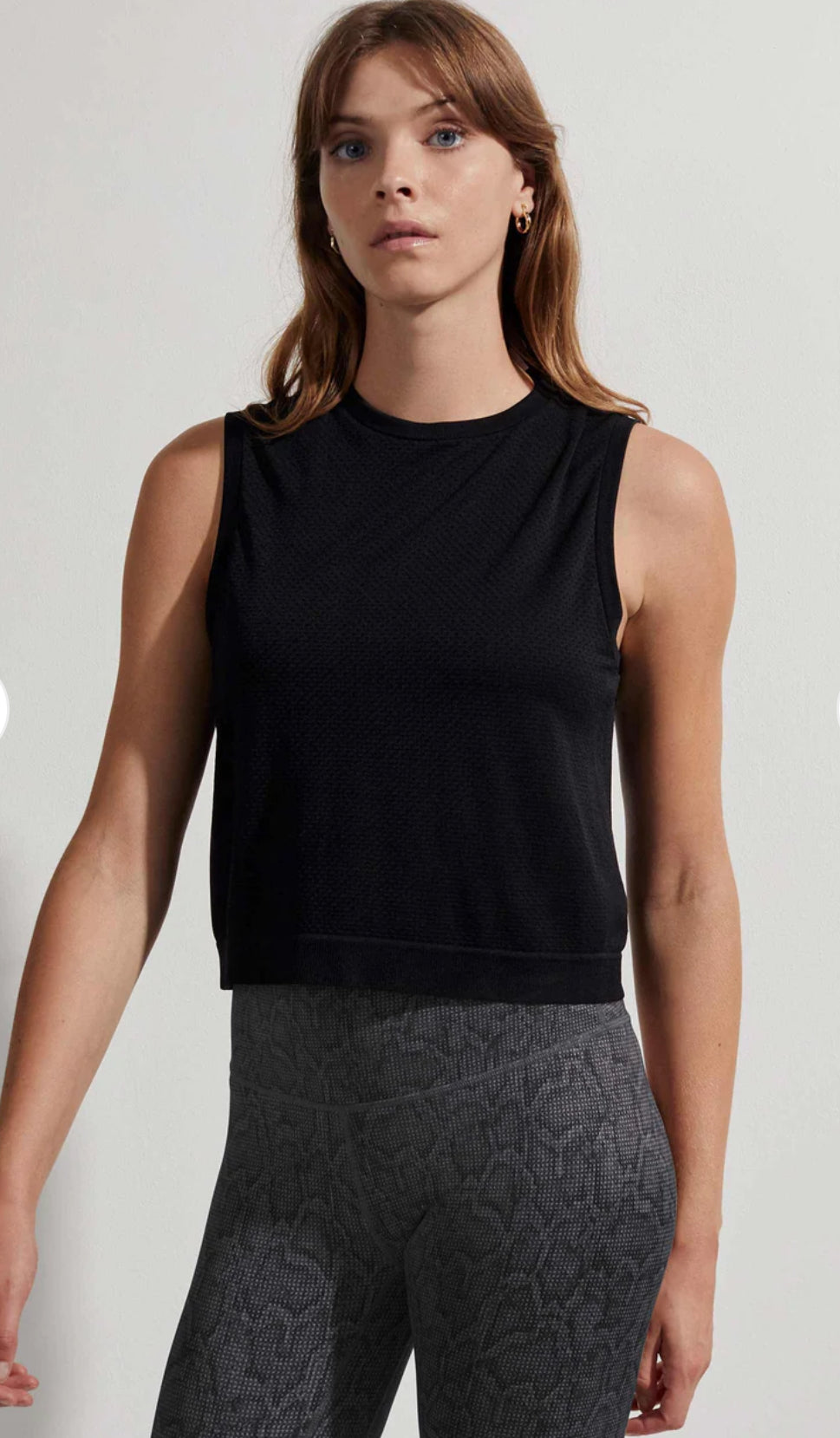 Page Crop Tank - Black