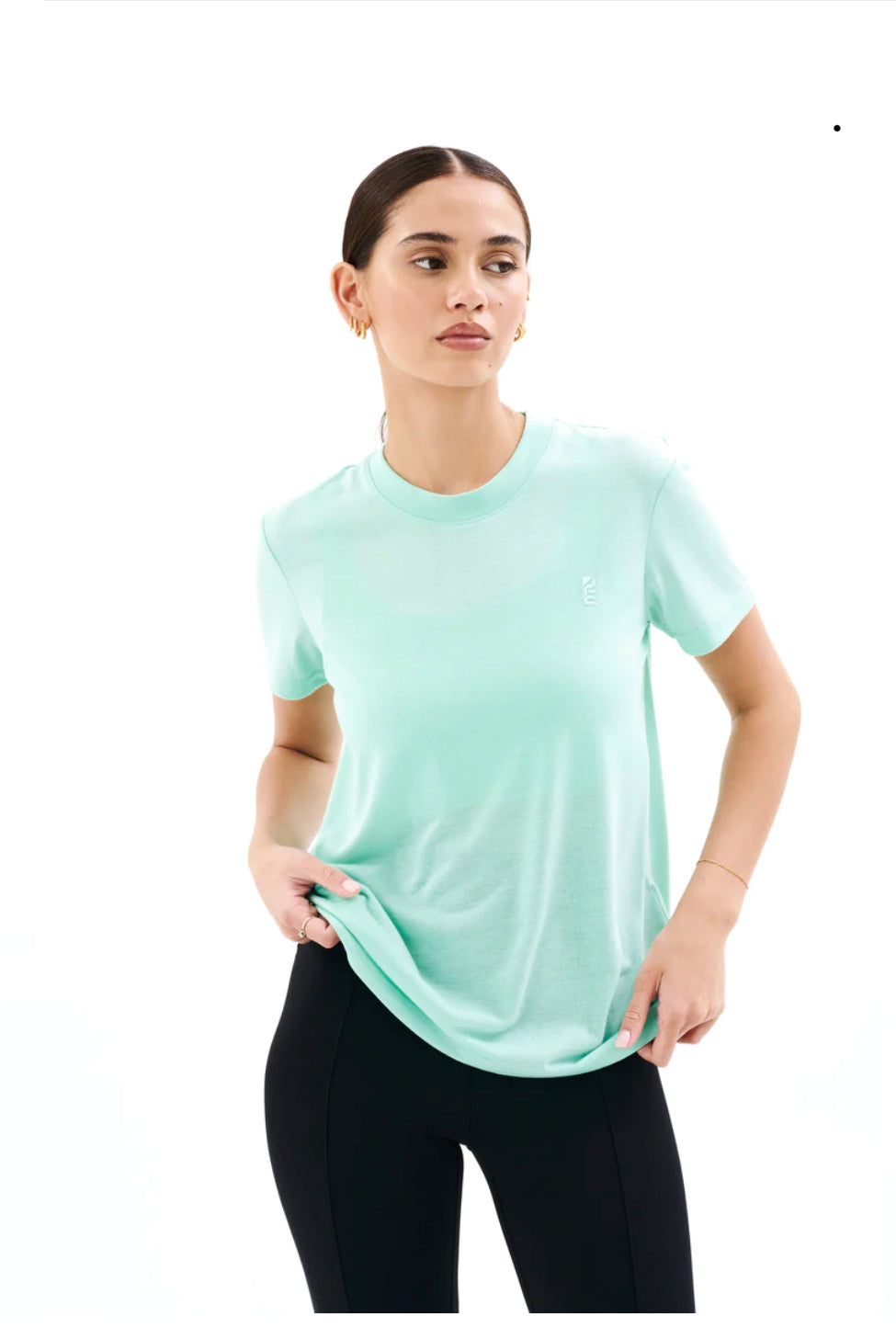 Primary Slim Tee - Aqua