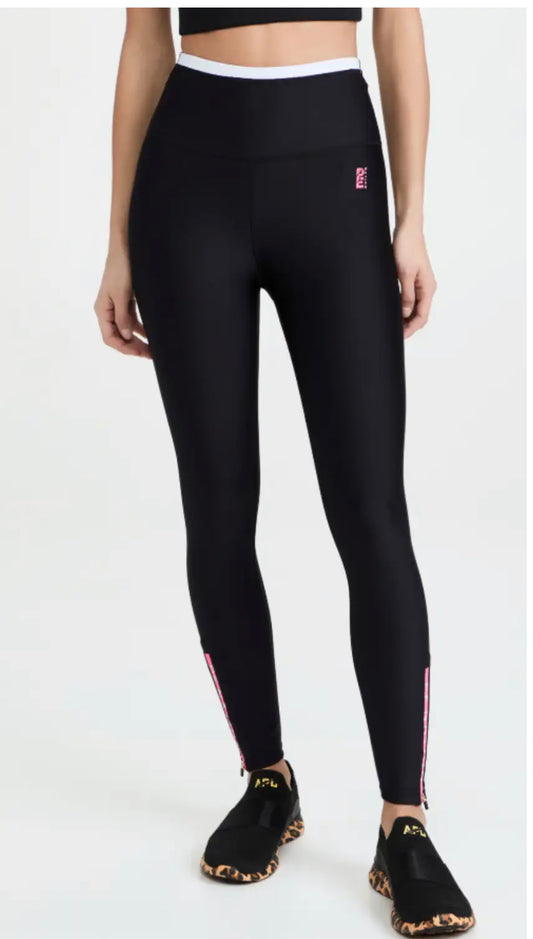 Steady Run Legging - Black/Pink