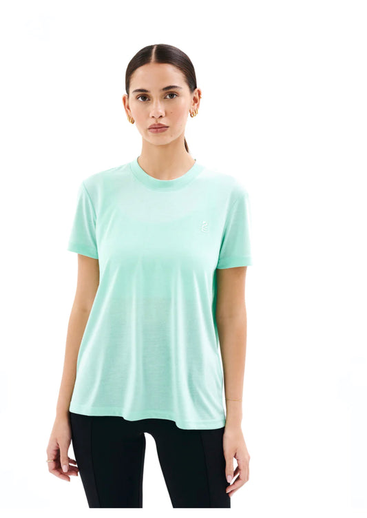 Primary Slim Tee - Aqua