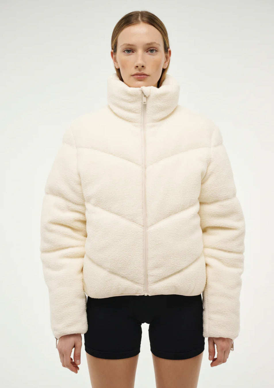 Fortune Sherpa Jacket - Whisper White