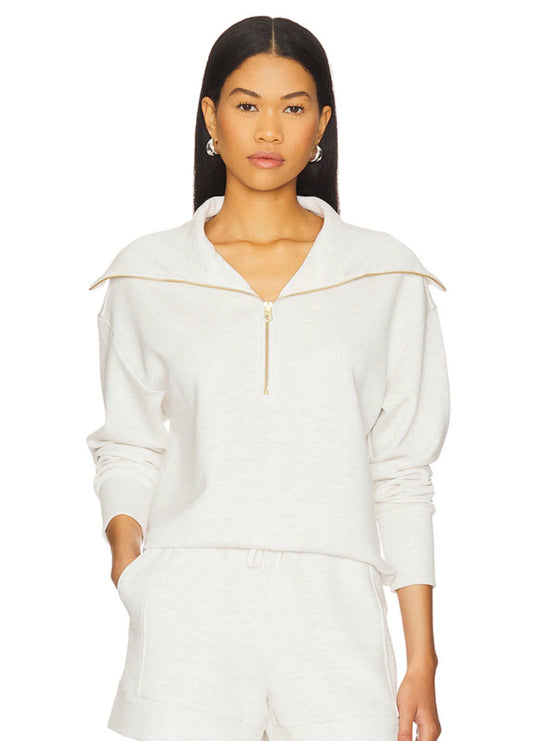 Larson Half Zip/Slim Cuff Pant - Ivory Marble
