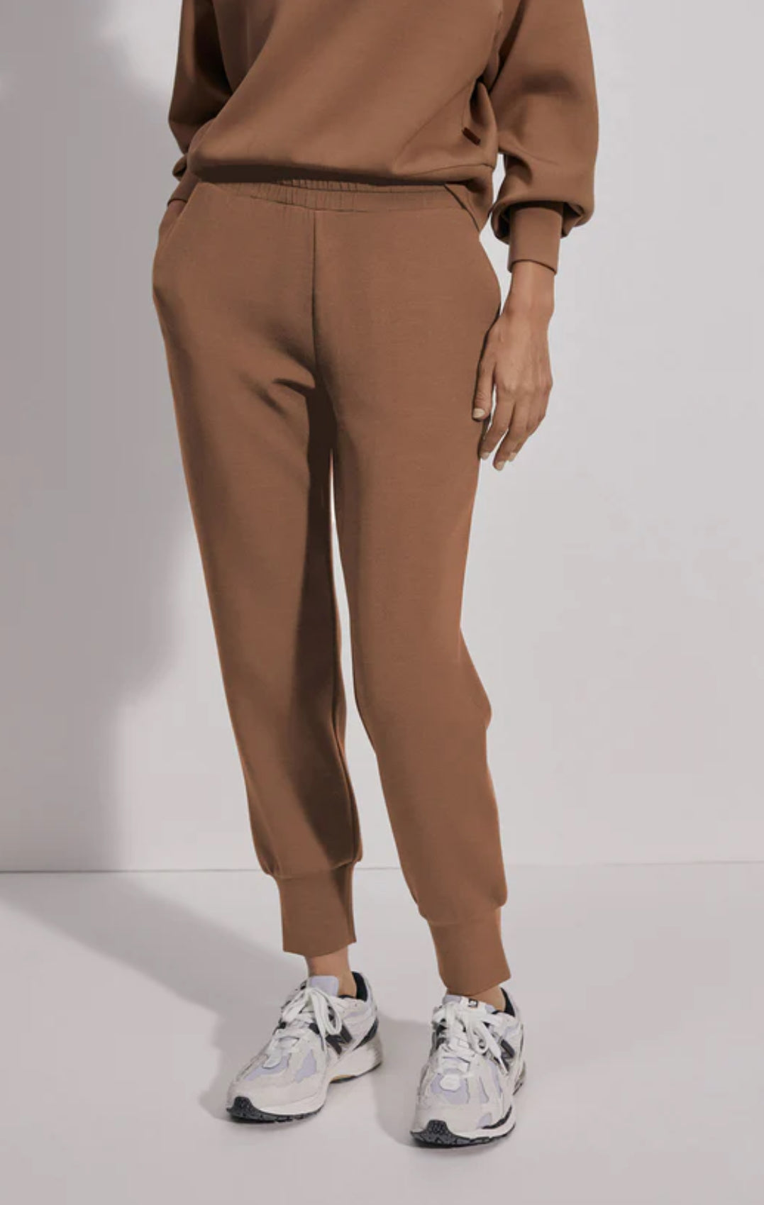 Catherine Half Zip/Slim Cuff Pant - Golden Bronze