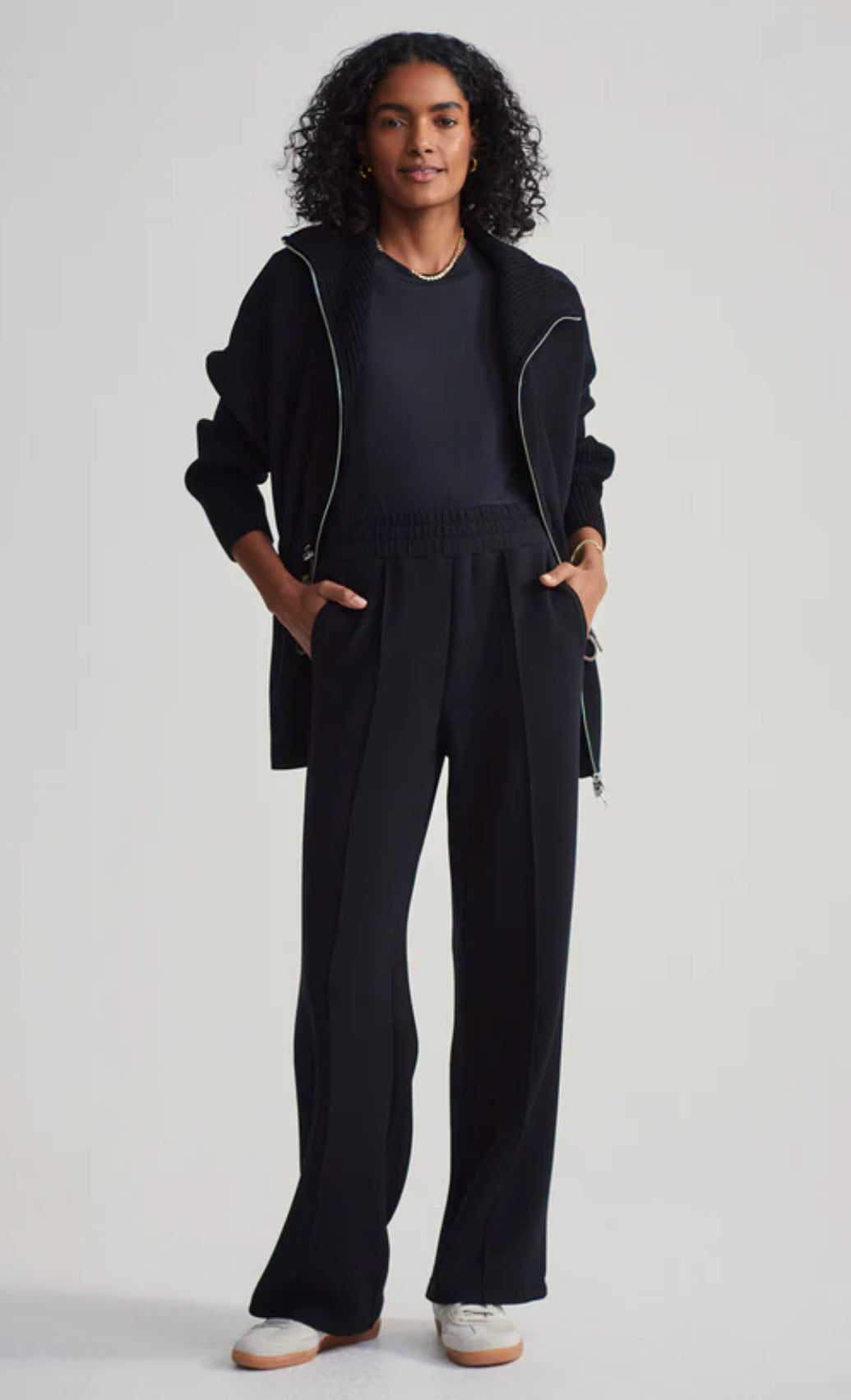 Roxbury Zip Through/Wide Leg Pant