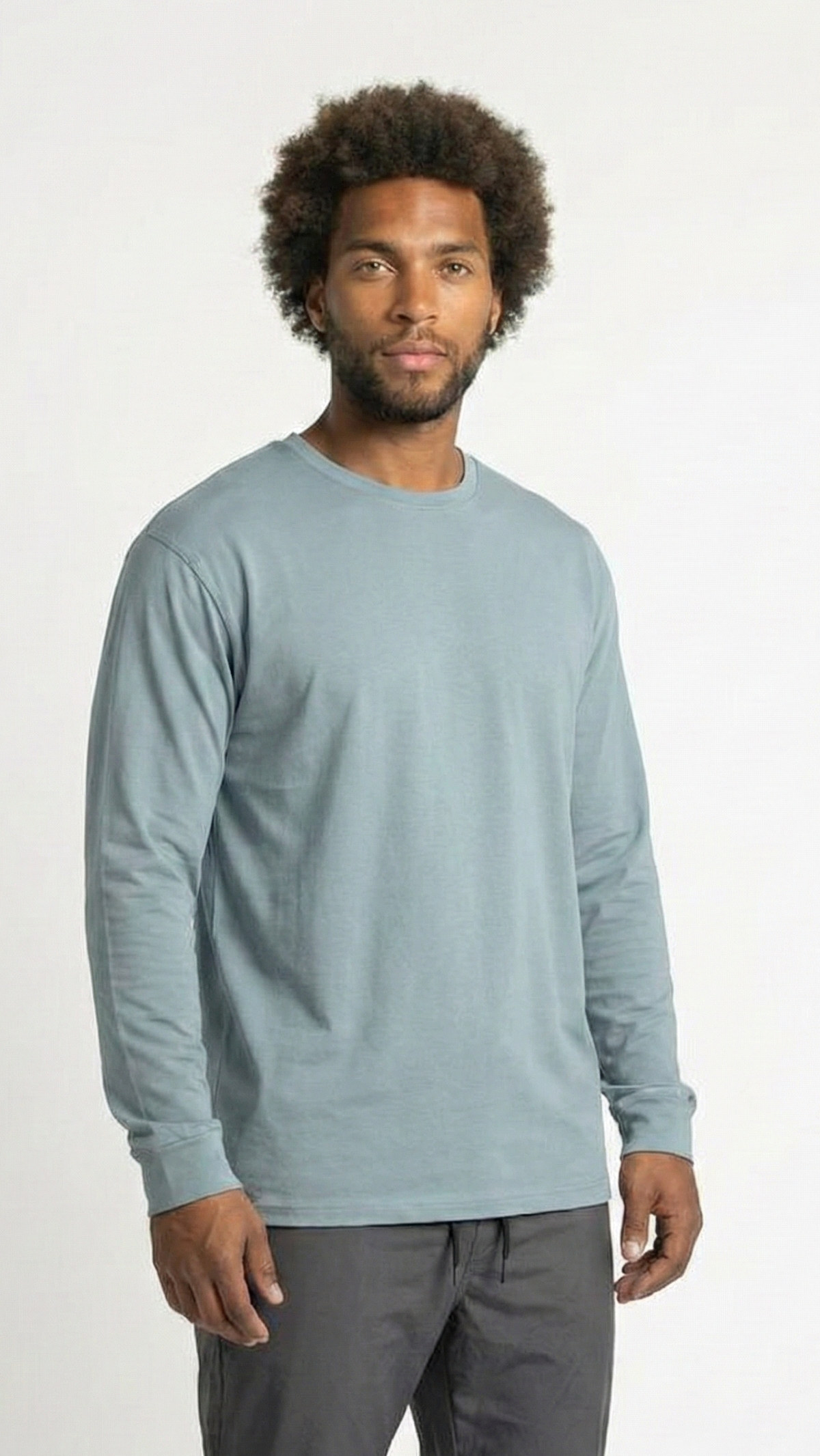 Halo Basic Tee L/S - Sky Blue