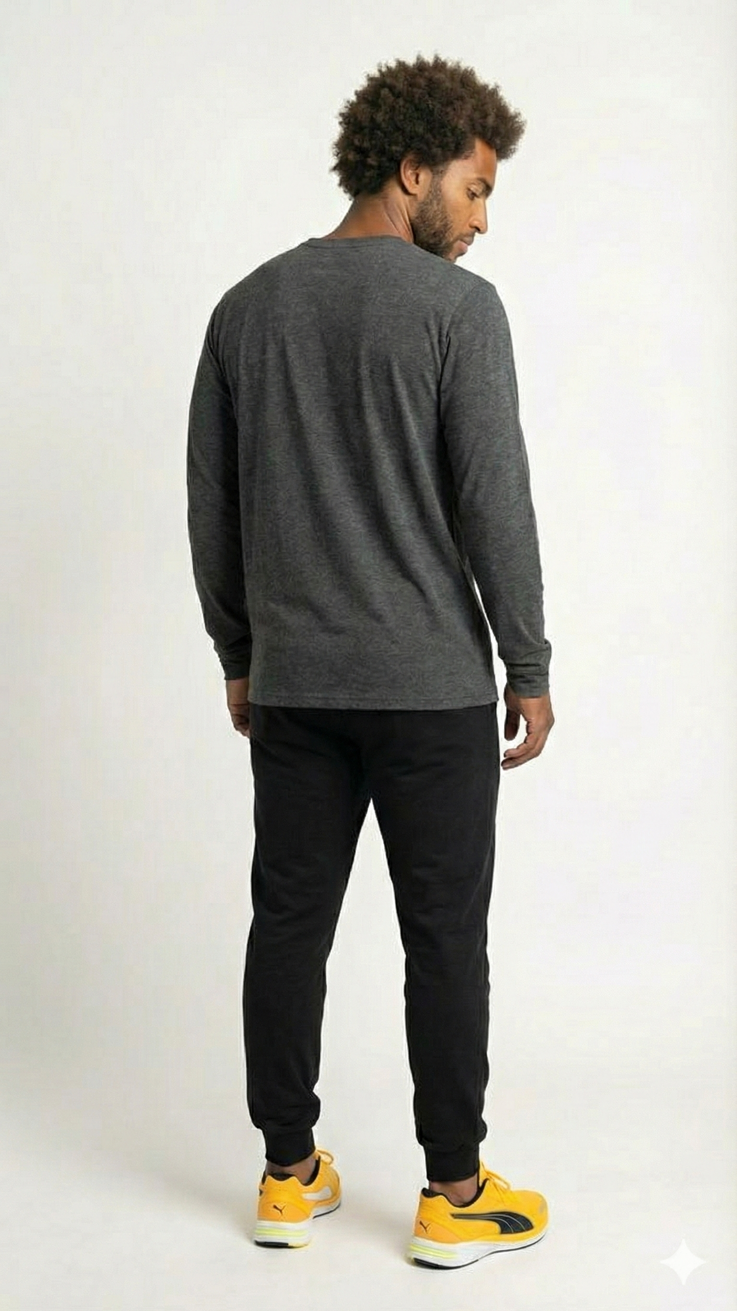 Halo Basic Tee L/S - Dk Grey