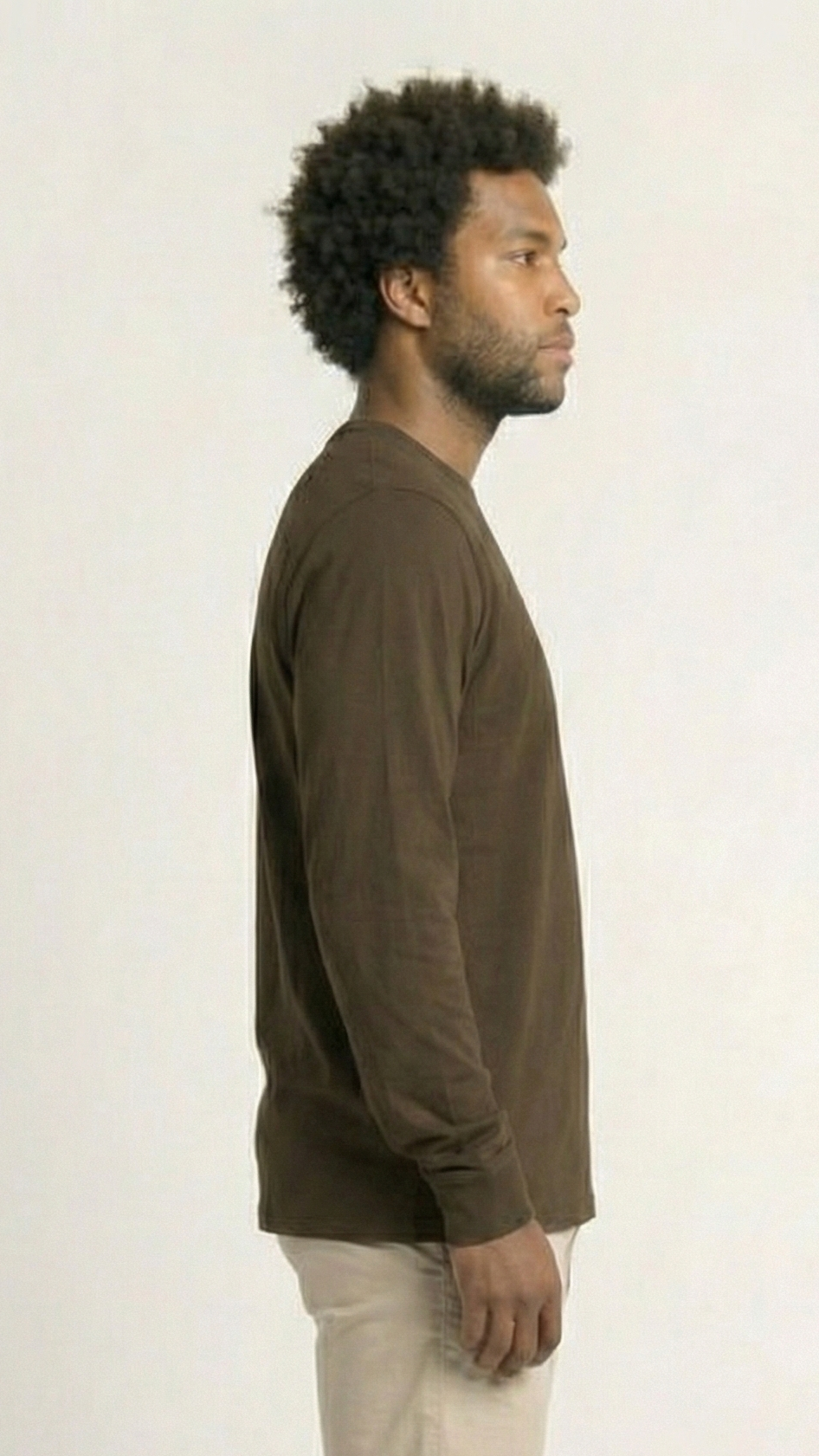 Halo Basic Tee L/S - Coffee