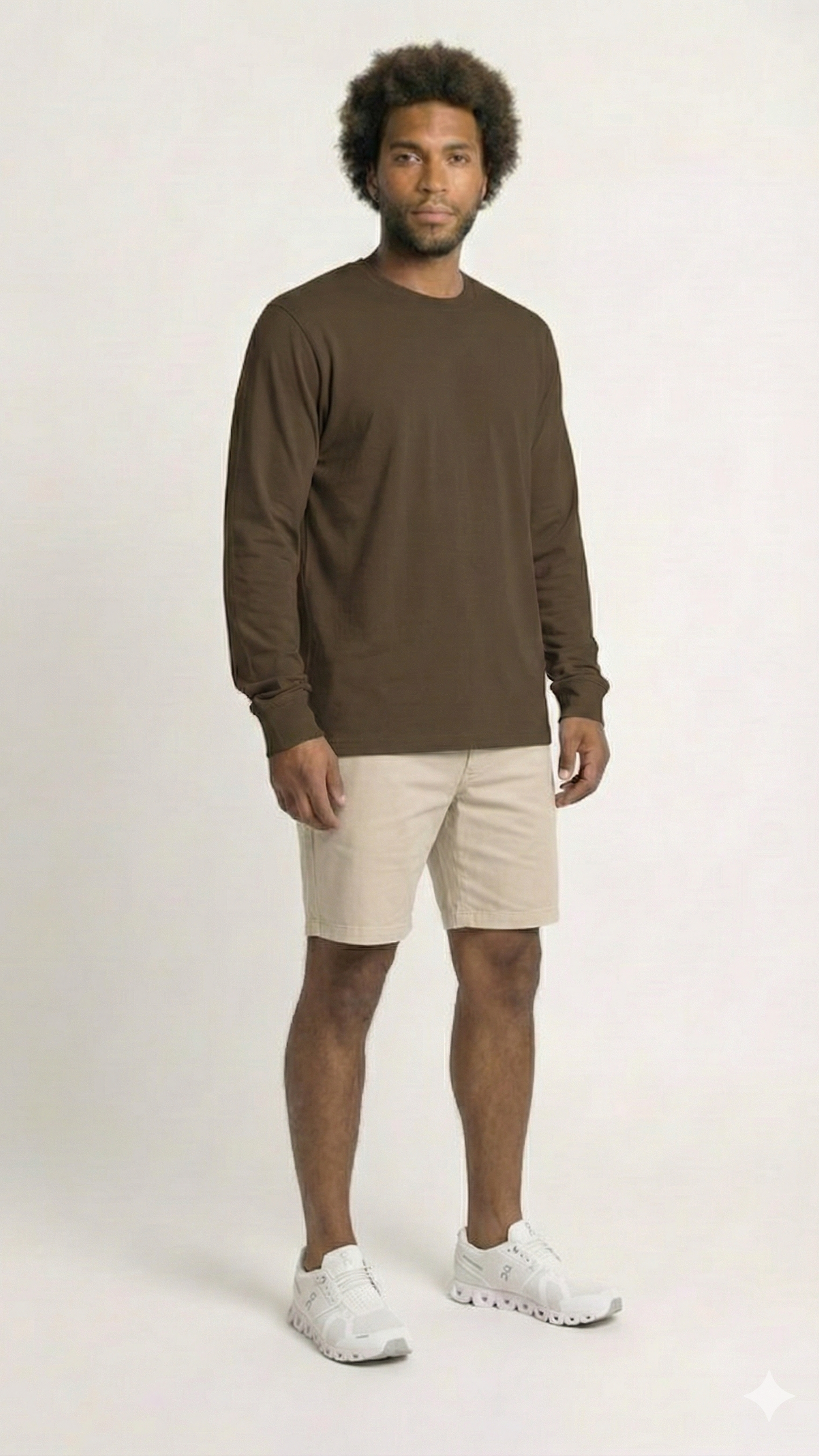 Halo Basic Tee L/S - Coffee