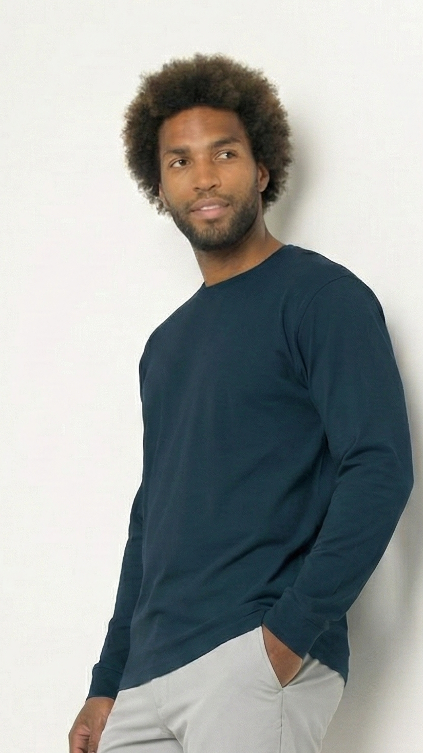 Halo Basic Tee L/S - True Blue
