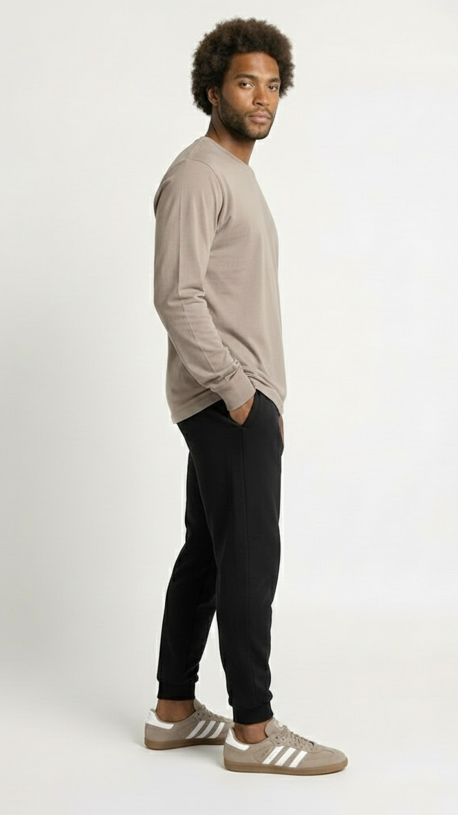 Halo Basic Tee L/S - Cream