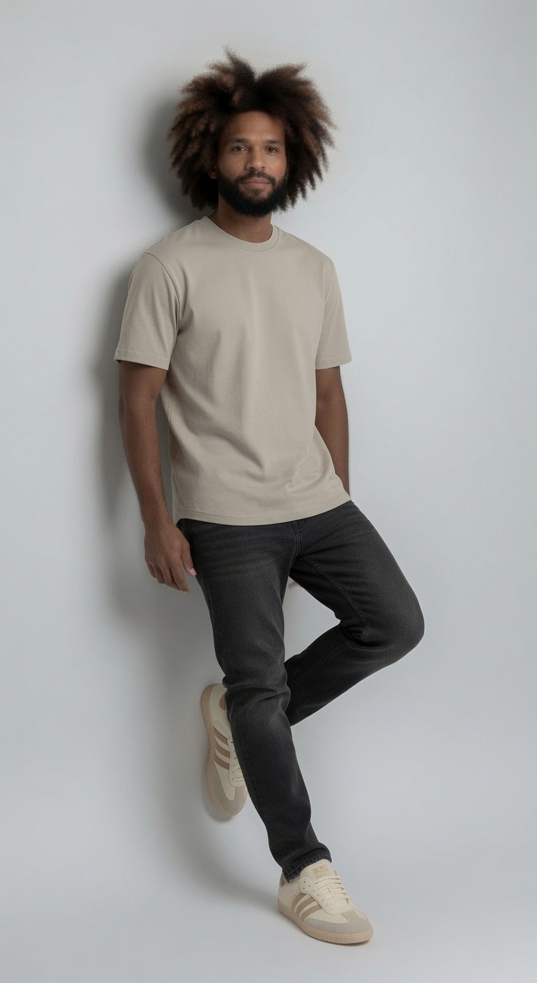 Loft Drop Cut Tee S/S - Cream