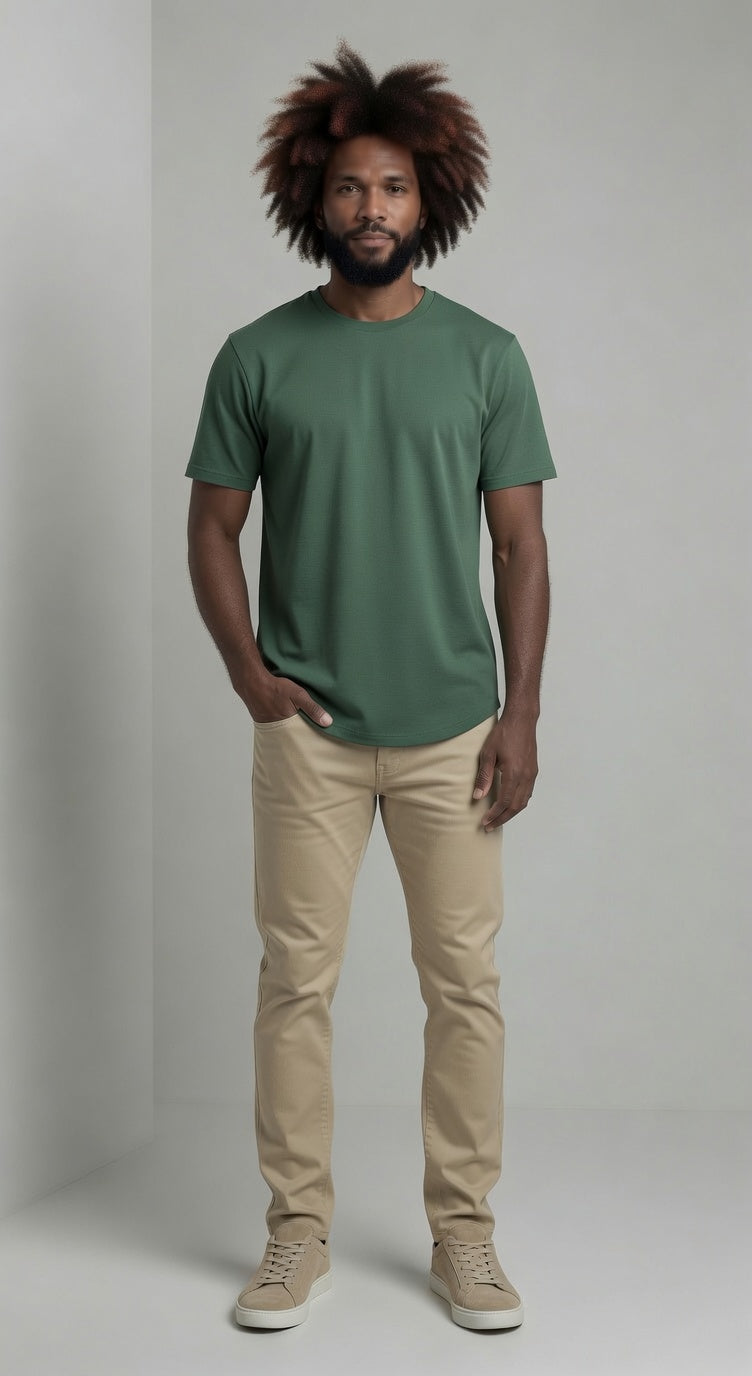 Loft Drop Cut S/S Tee - Hunter Green