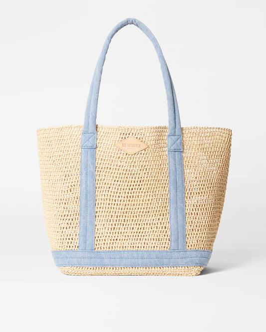 Crochet Tote M - Light Denim