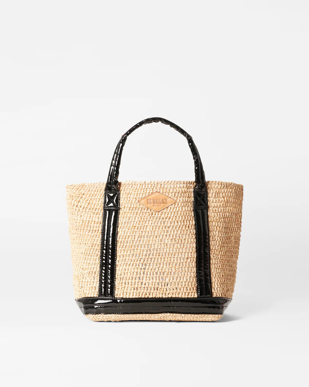 Raffia Tote S - Black Lacquer