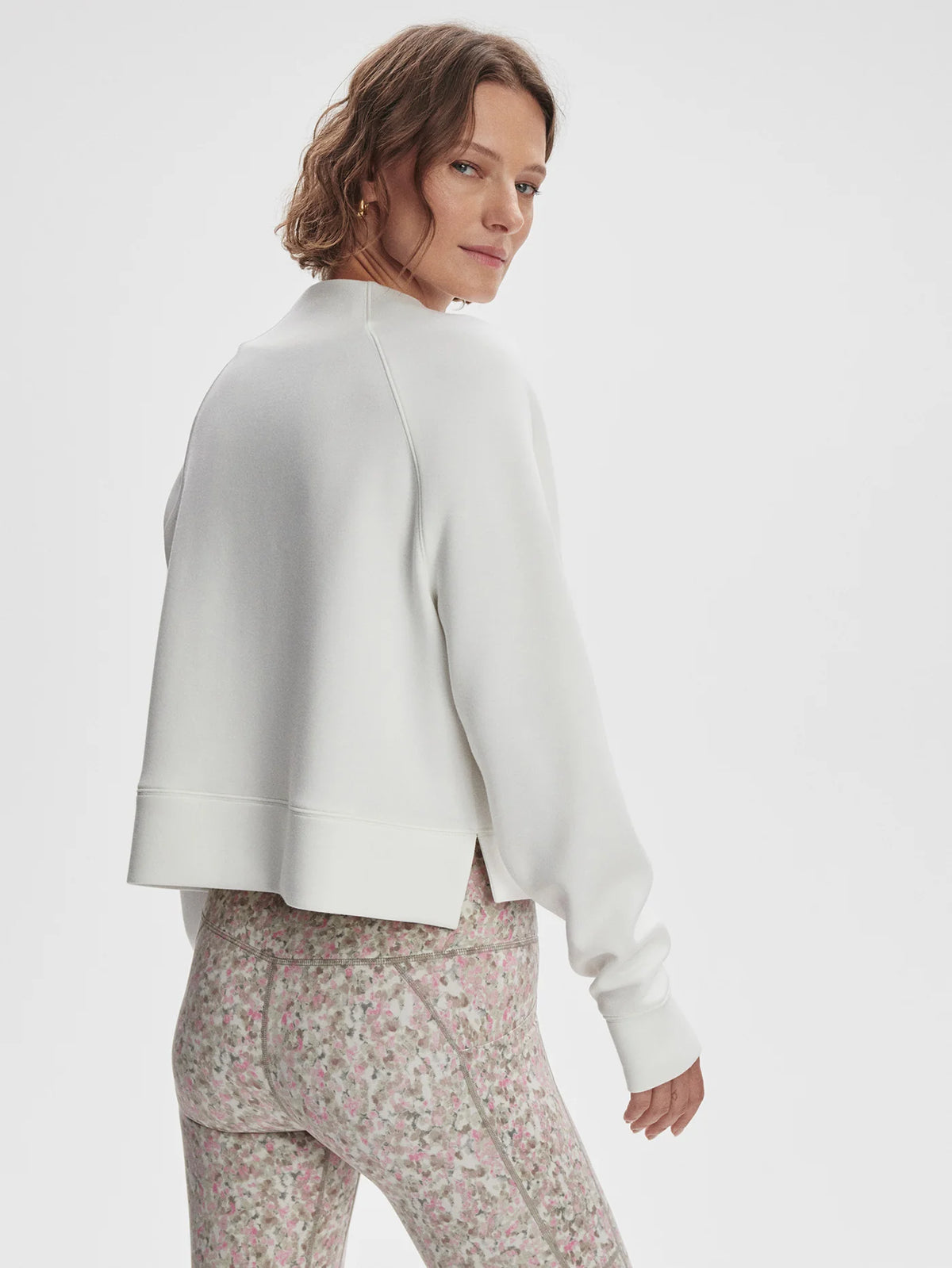 Ebba Half Zip Midlayer - White
