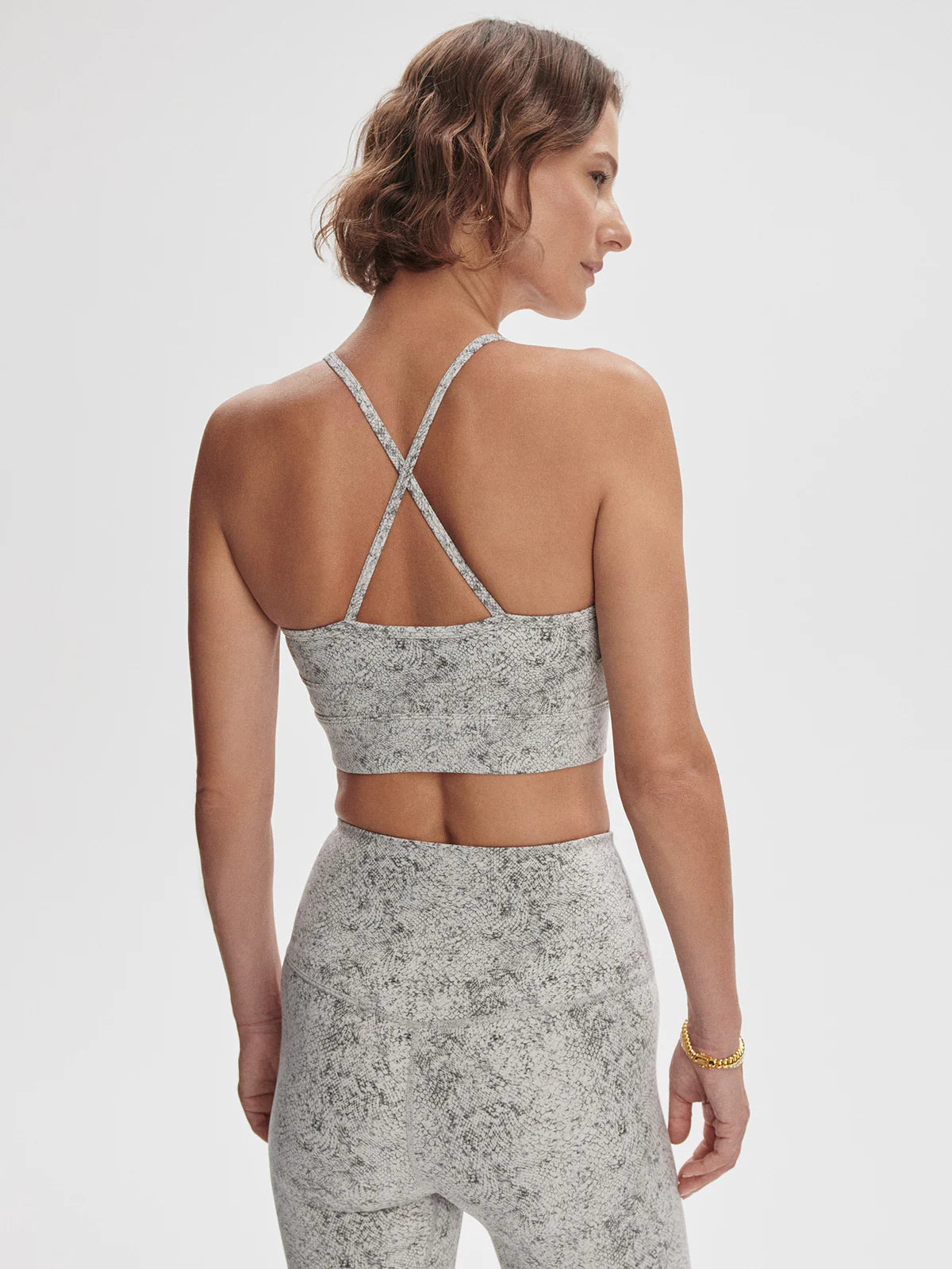 Move Irena Bra - Ivory Textured Snake