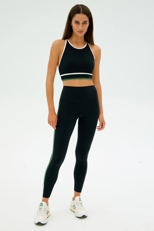 Layla Airweight 7/8 HW Legging - Black/Arugula