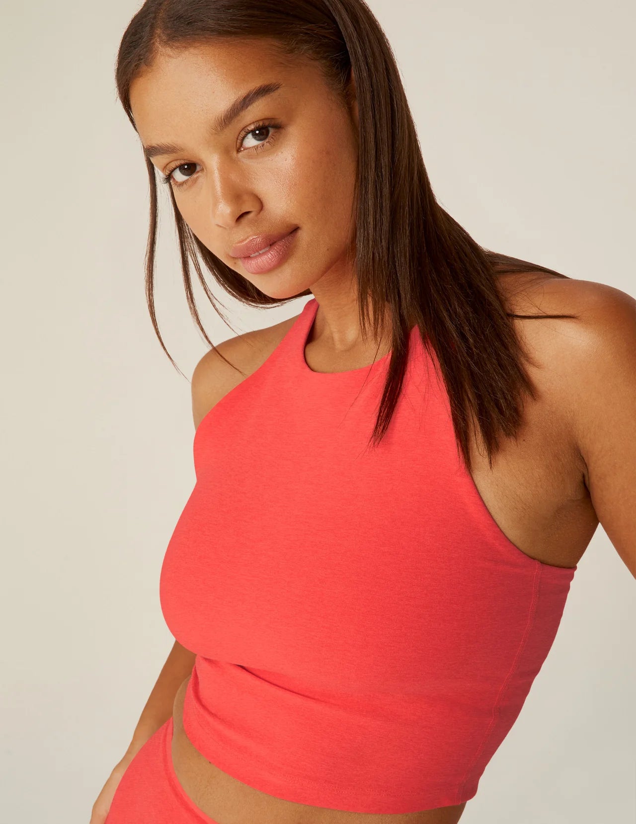 Refocus Cropped Tank - Red Ash