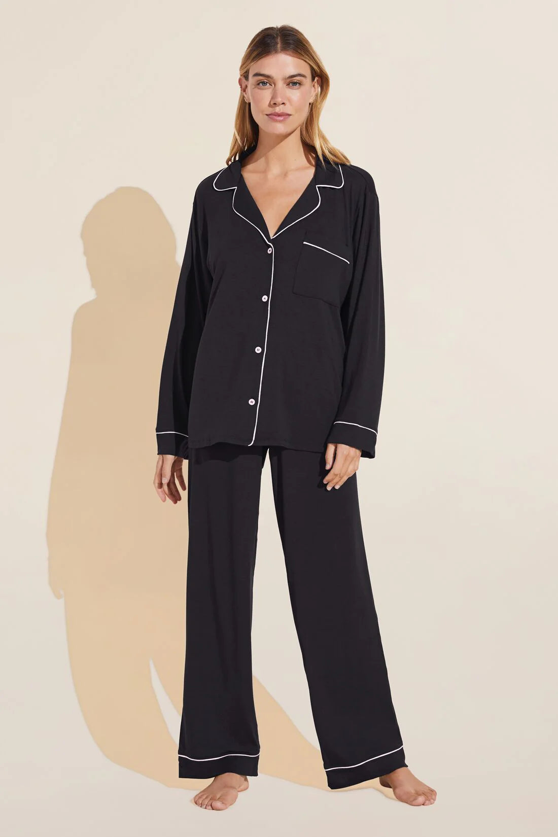 Gisele Long PJ Set - Black