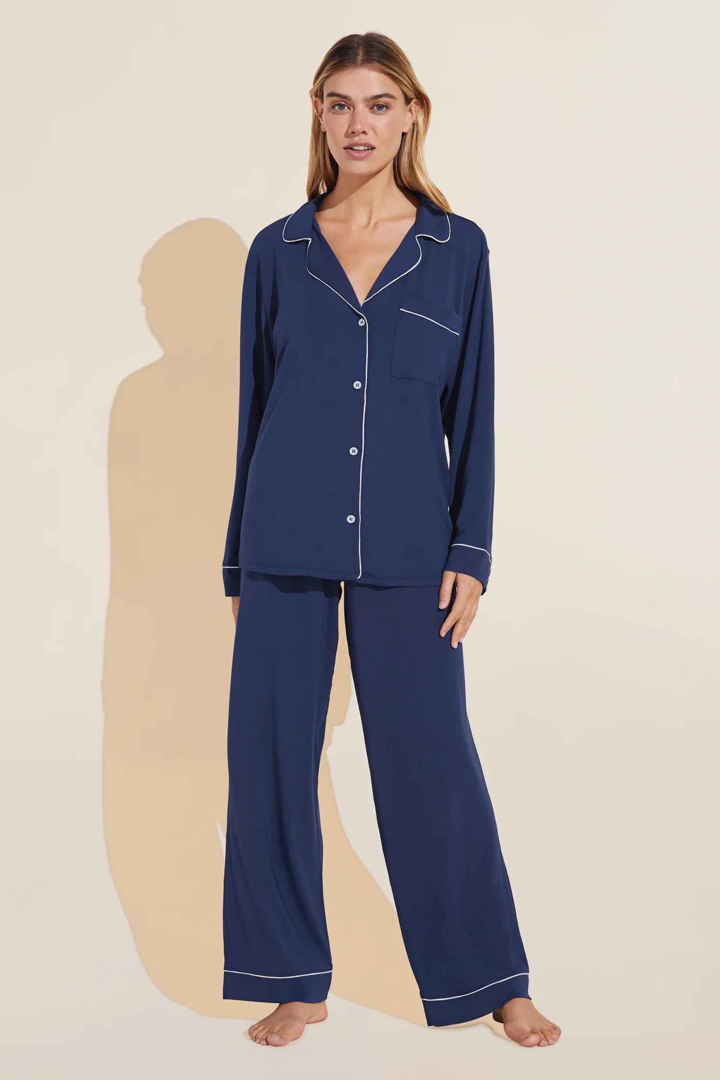 Gisele Long PJ Set - Navy