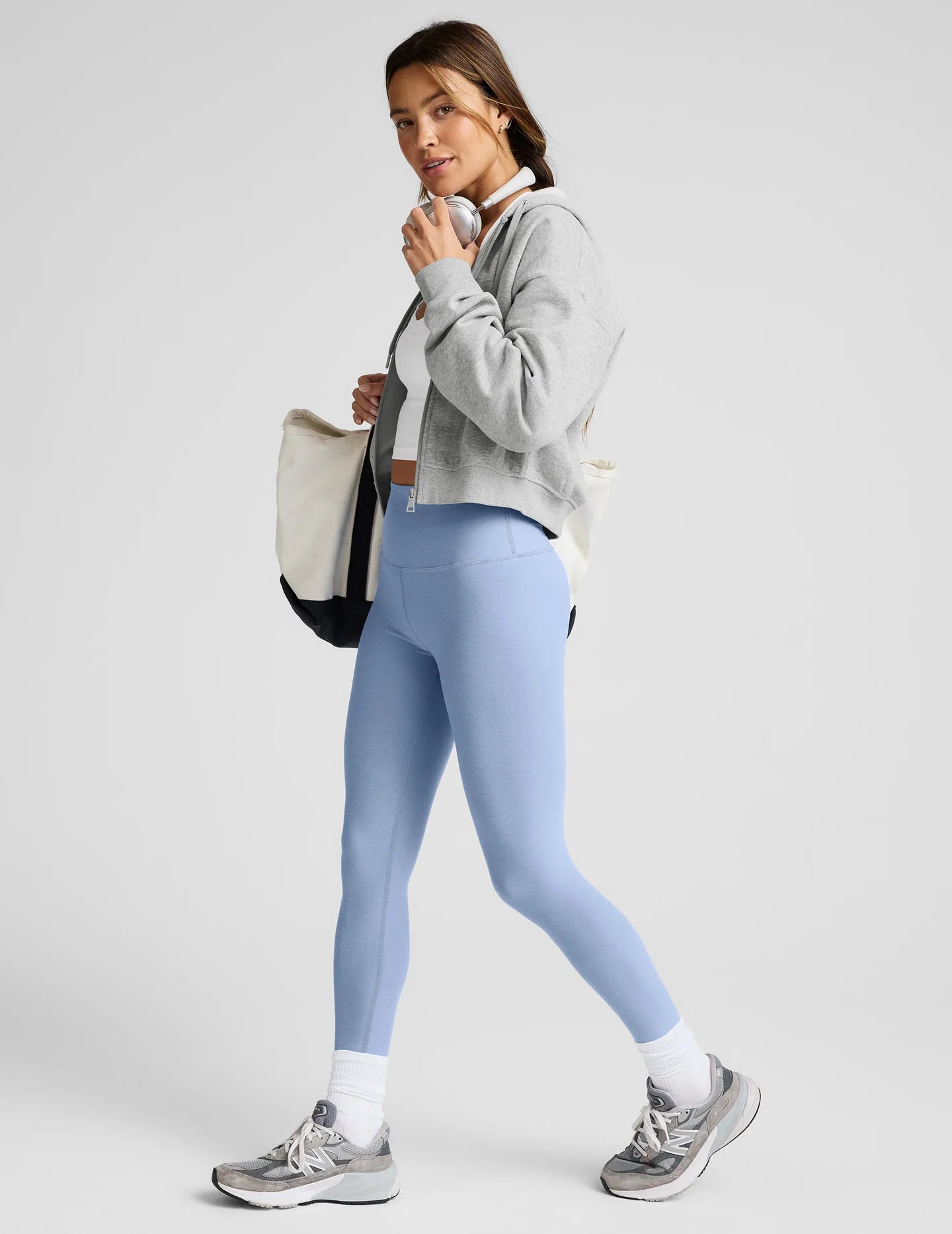Spacedye Midi Legging - Pastel Periwinkle
