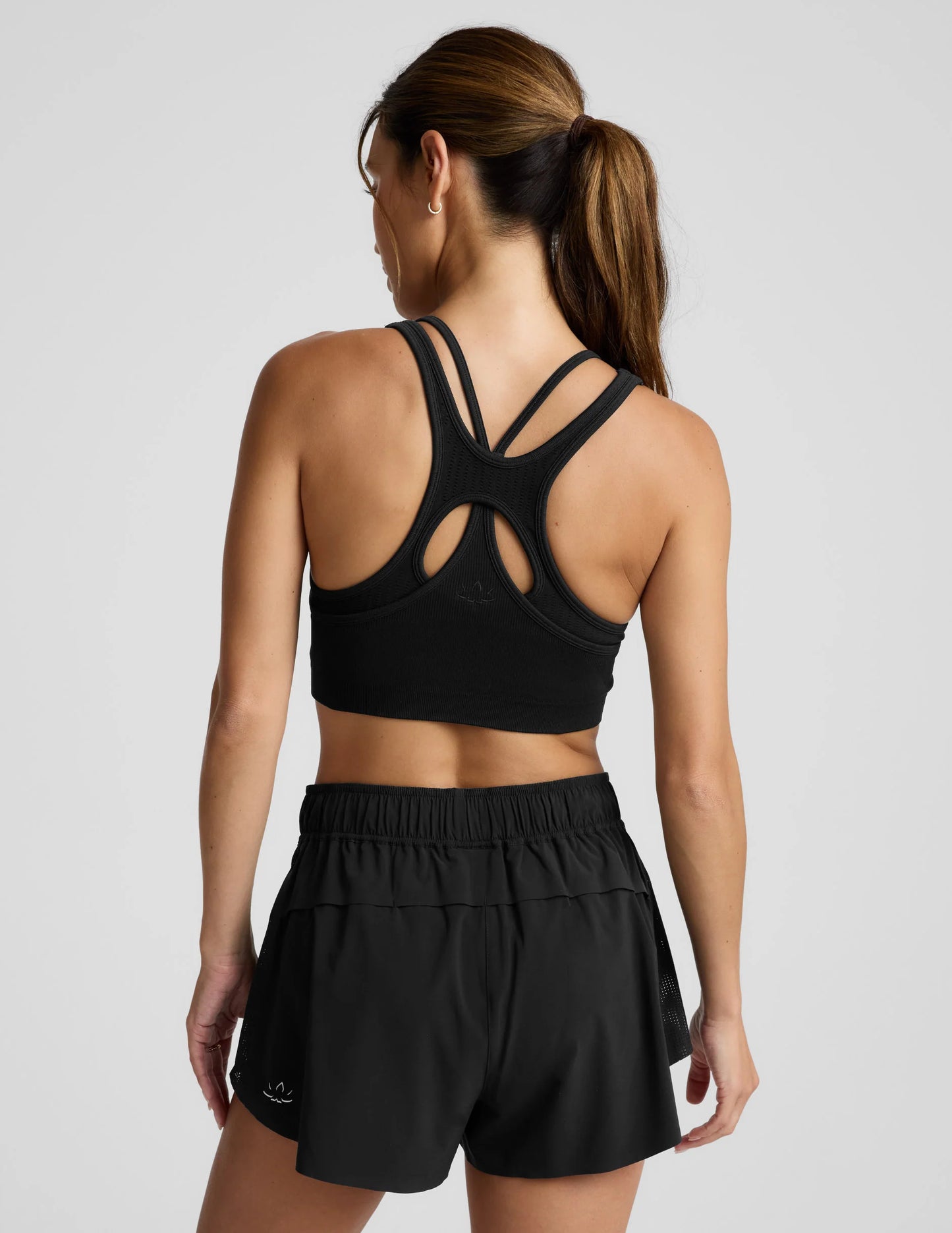 Seamless Moves Layers Bra - Black