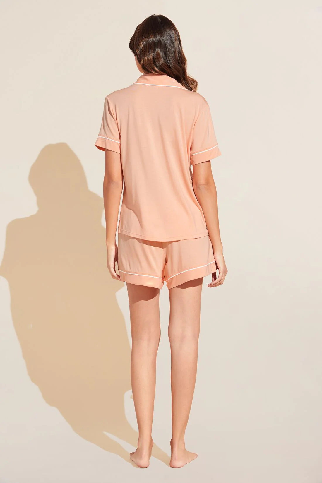 Gisele Relaxed Short PJ Set - Peach Parfait