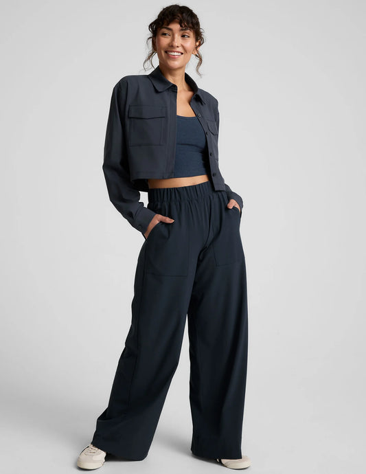 Midtown Jacket/Status Wide Leg Trouser - Navy