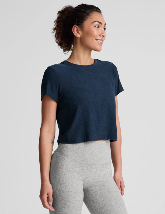 Supreme Cropped Tee - Navy